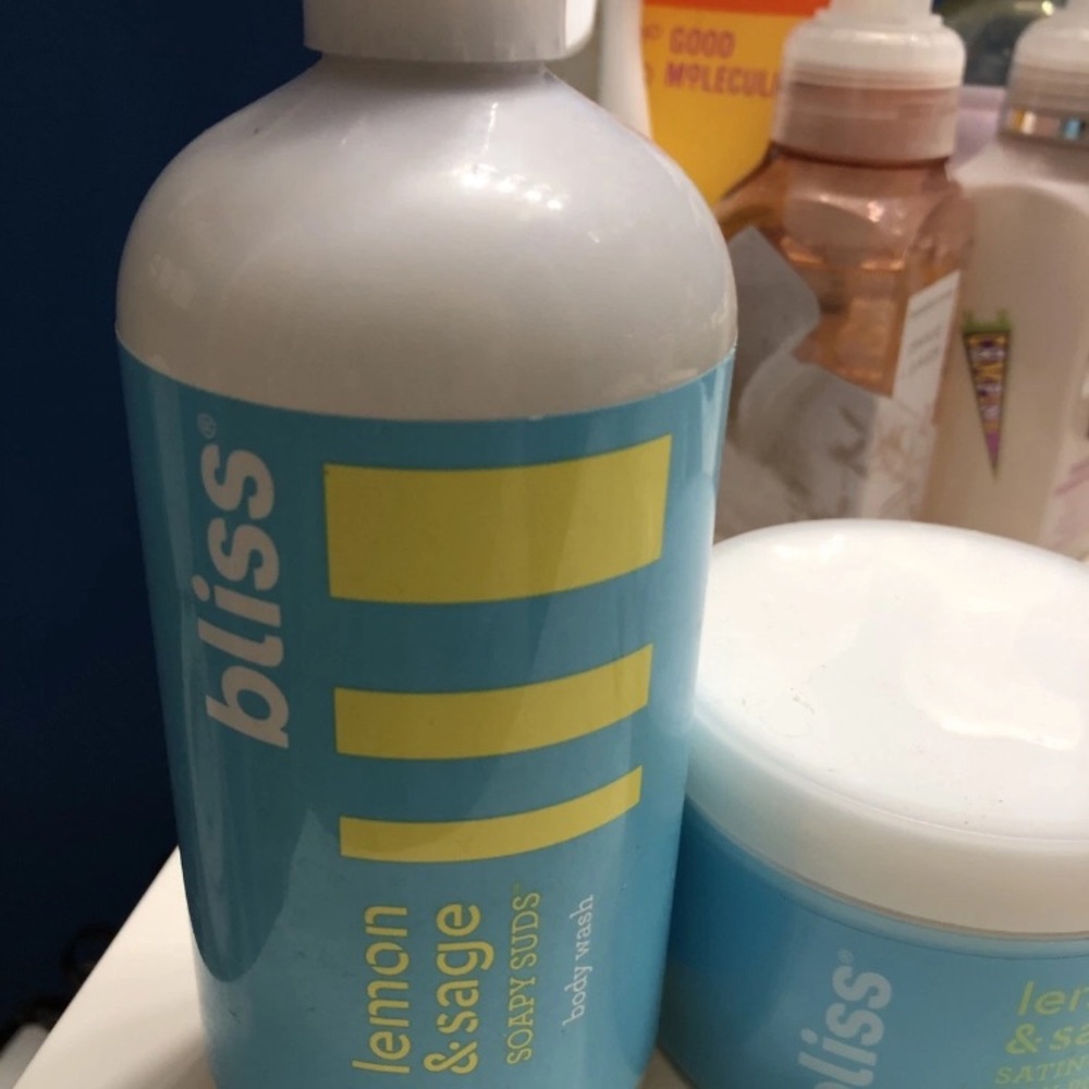 bliss Lemon & Sage Body Wash and Body Polish Set